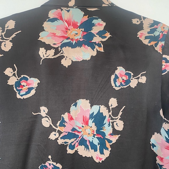 Anthropologie Tavie Floral Silk Blazer - Picture 14 of 16